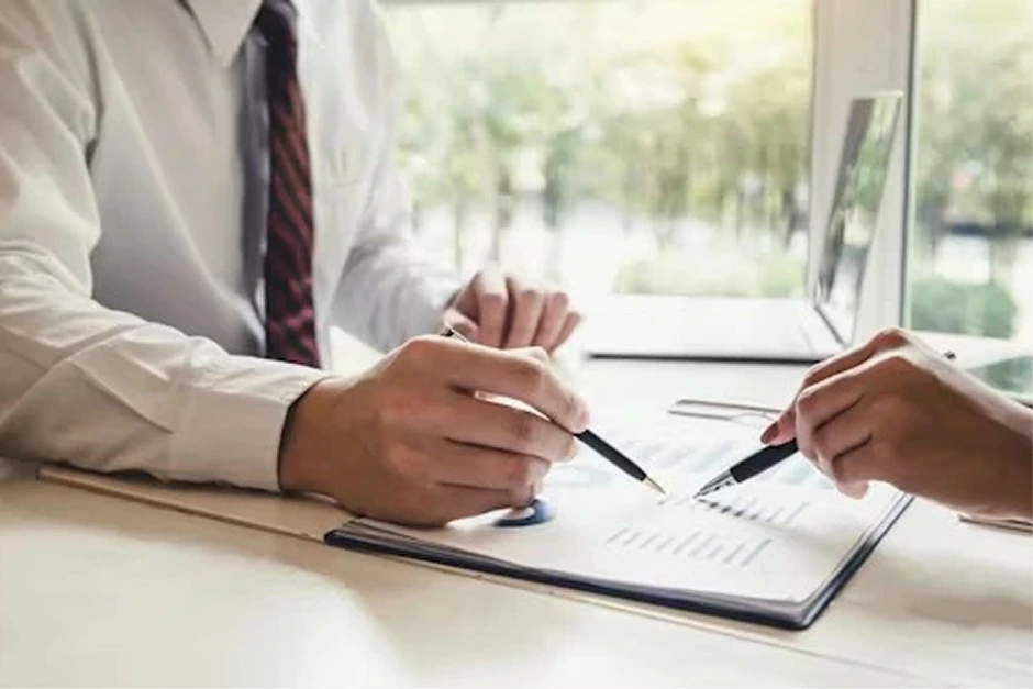 Professional signing documents